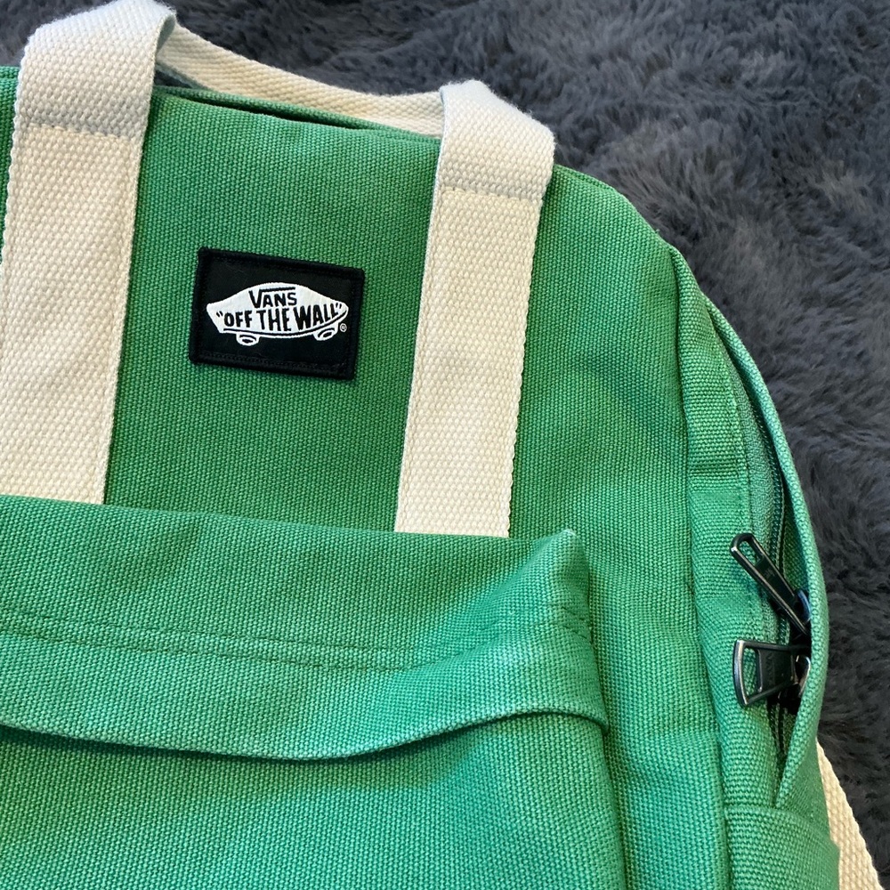 Vans Green Backpack with Cream Details - Picture 6 of 12